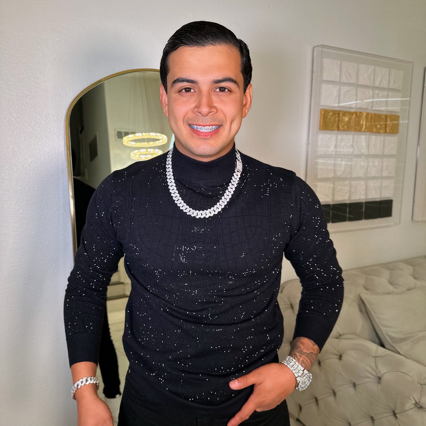 Rey Rhinestone Sweater