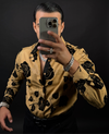 Rosas negras Long Sleeve Beige