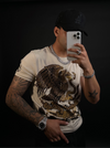 México Rhinestone tee/Beige