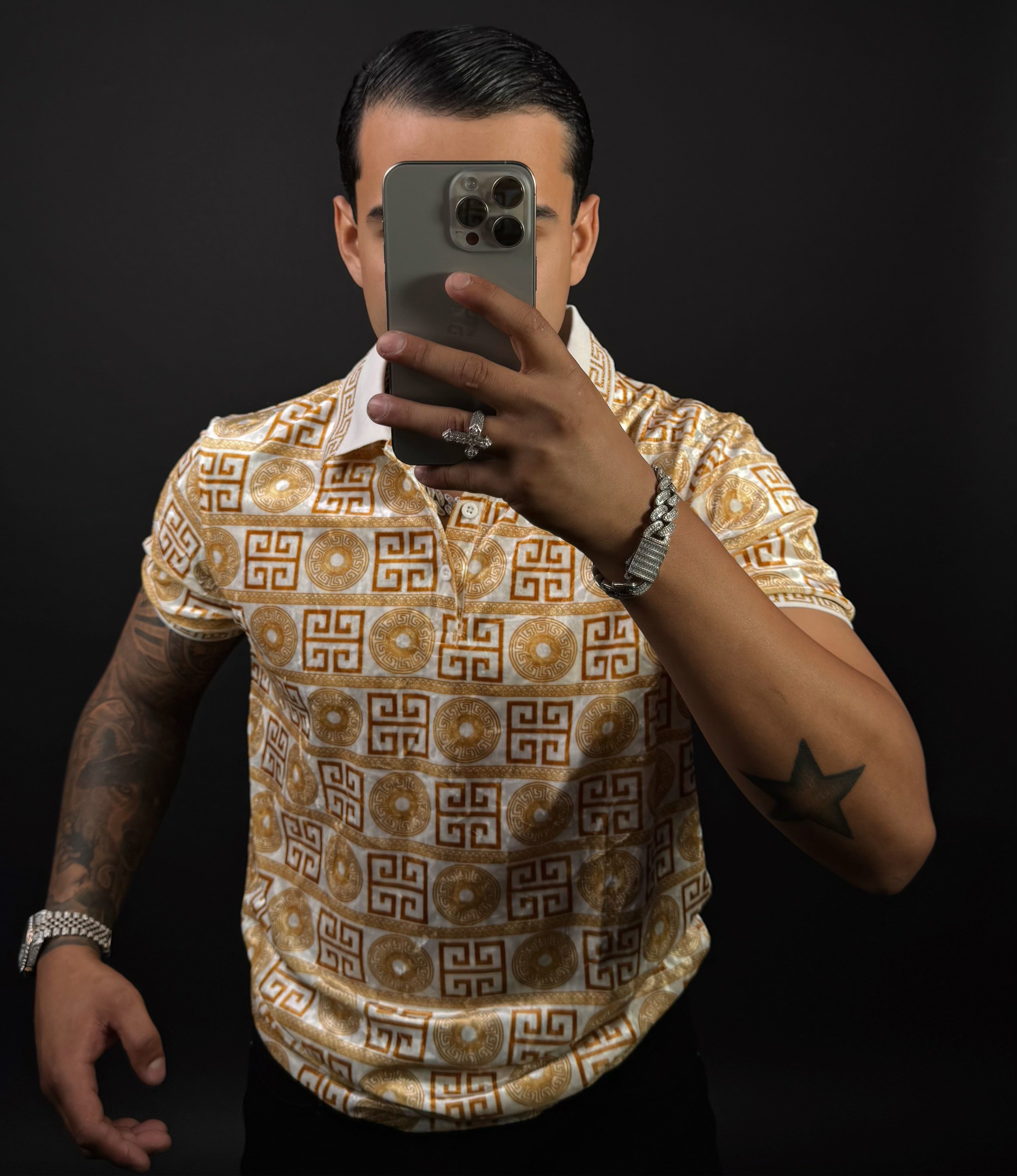 Beto Oro Polo White