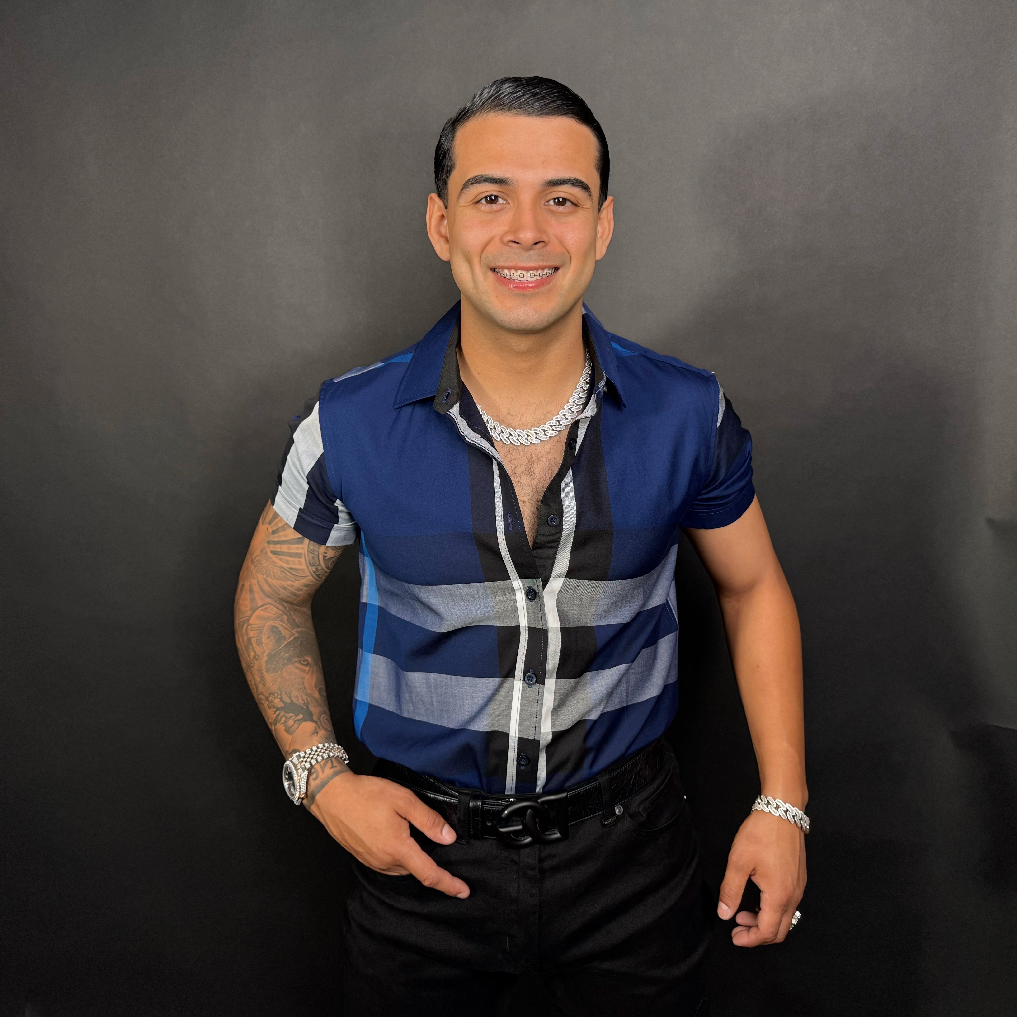 Baldo Shirt Short Sleeve Azul Rey