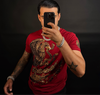 México Rhinestone tee Red