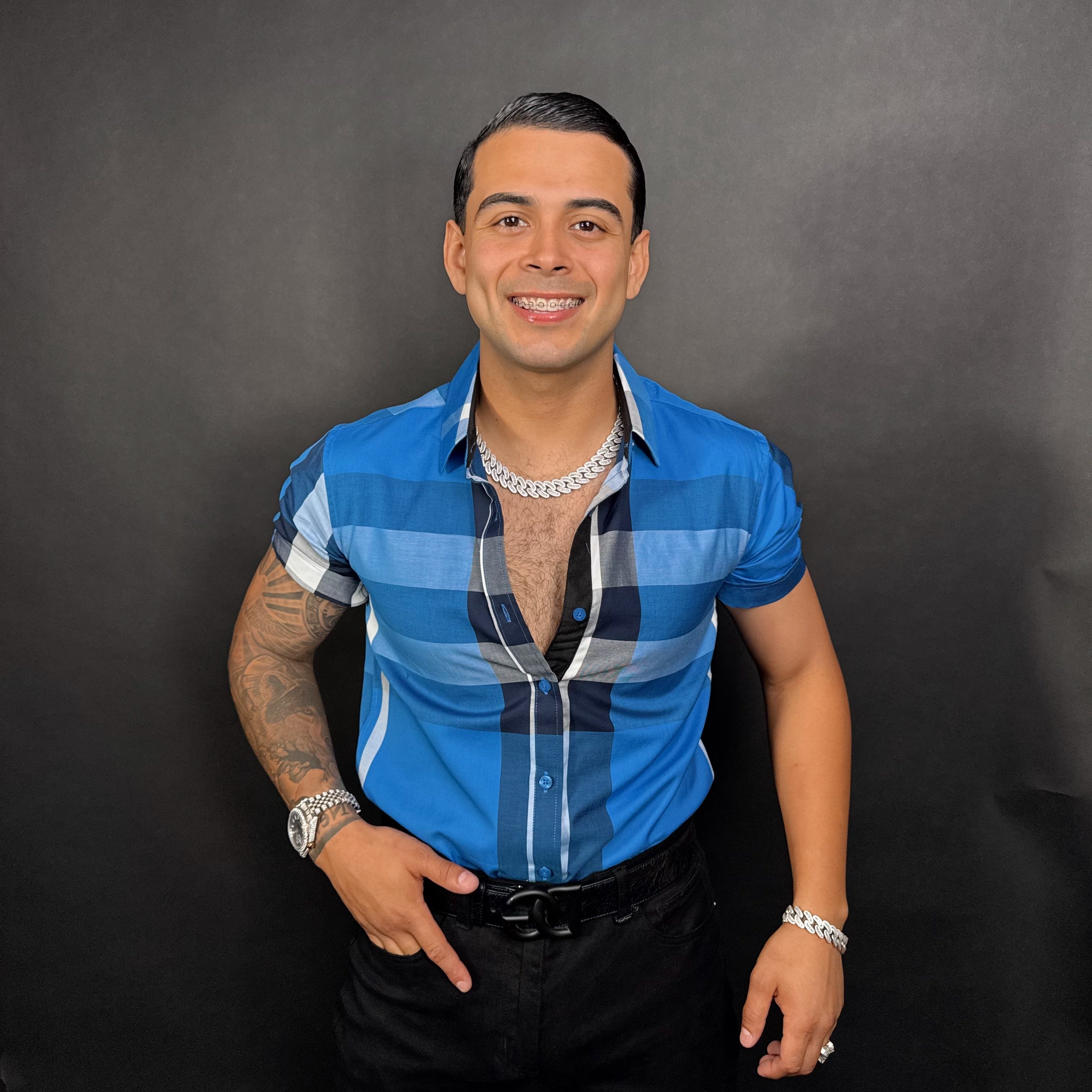 Baldo Shirt Short Sleeve Blue