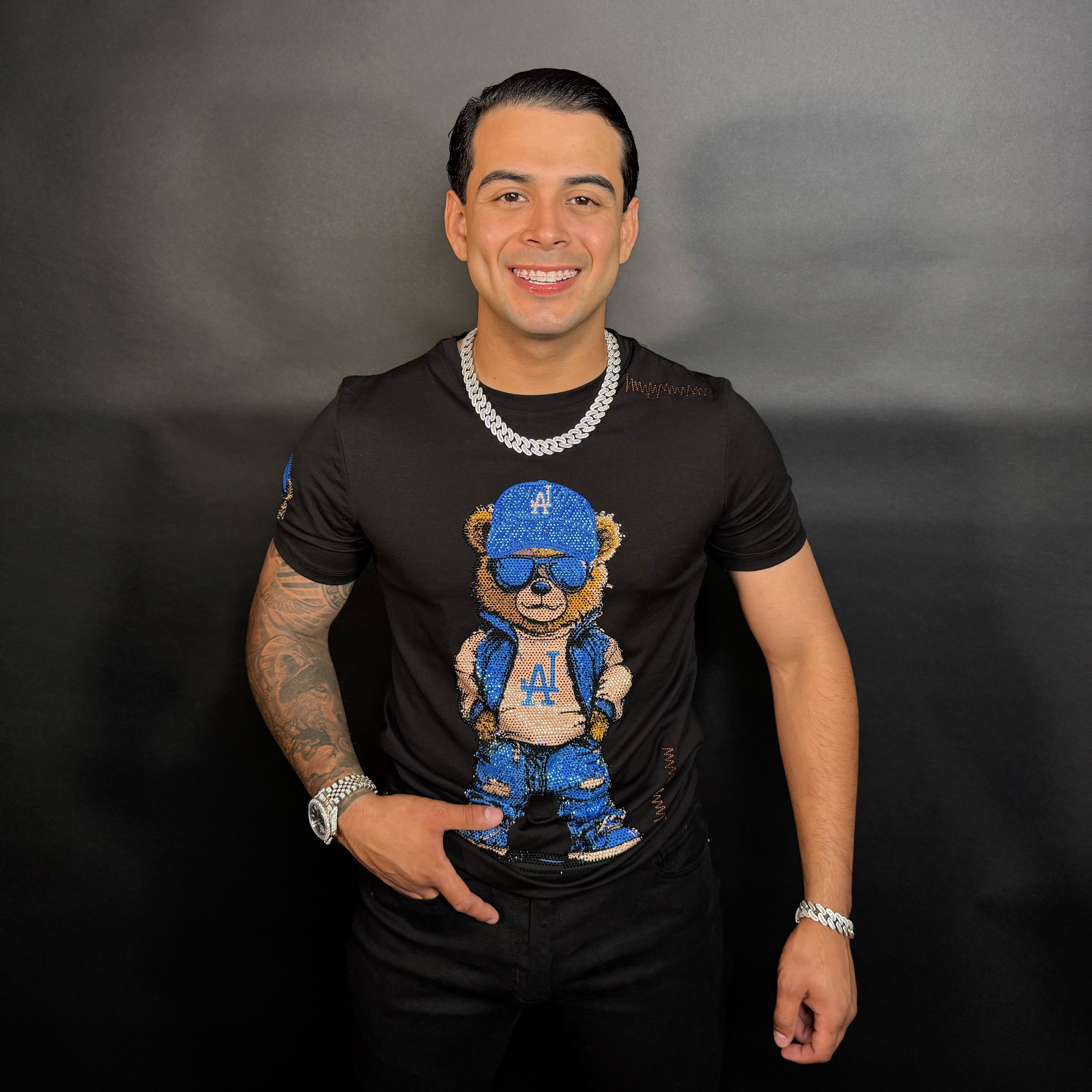 Los Ángeles Bear Rhinestone tee