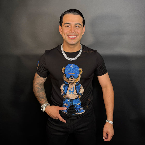 Los Ángeles Bear Rhinestone tee