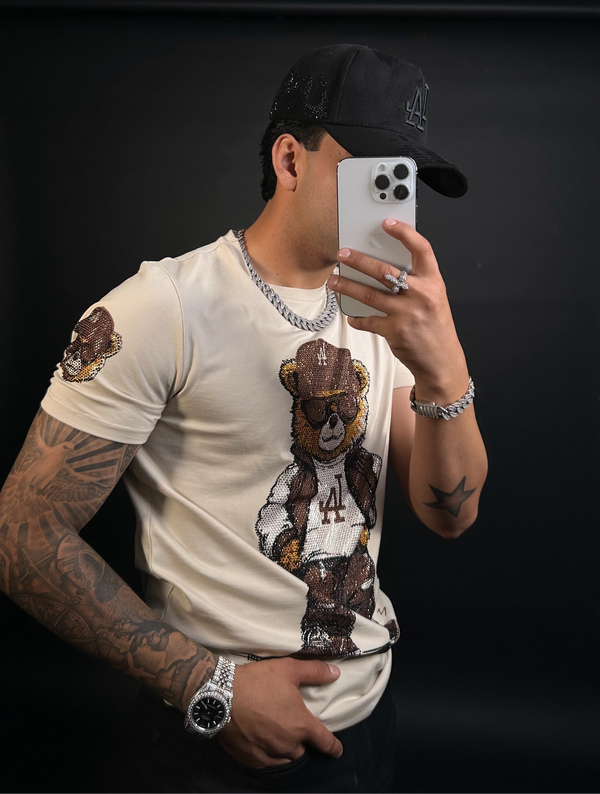 Fresh Bear Rhinestone tee