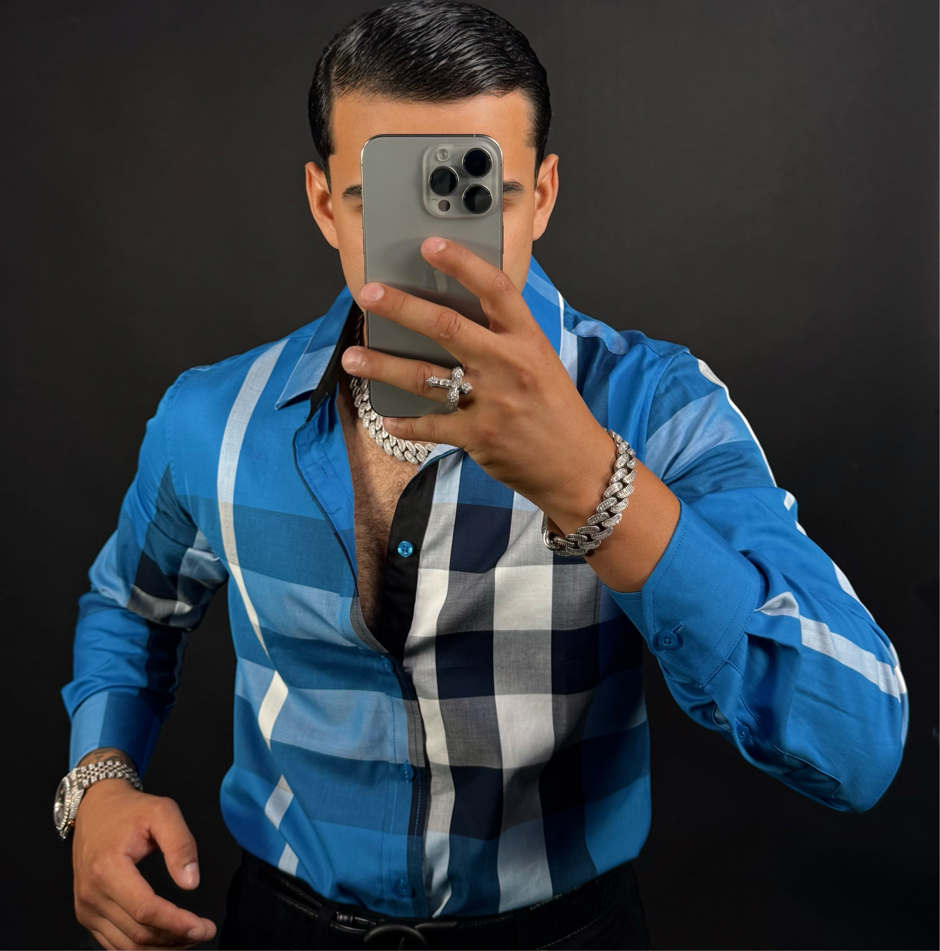 Baldo Shirt Long Sleeve Blue