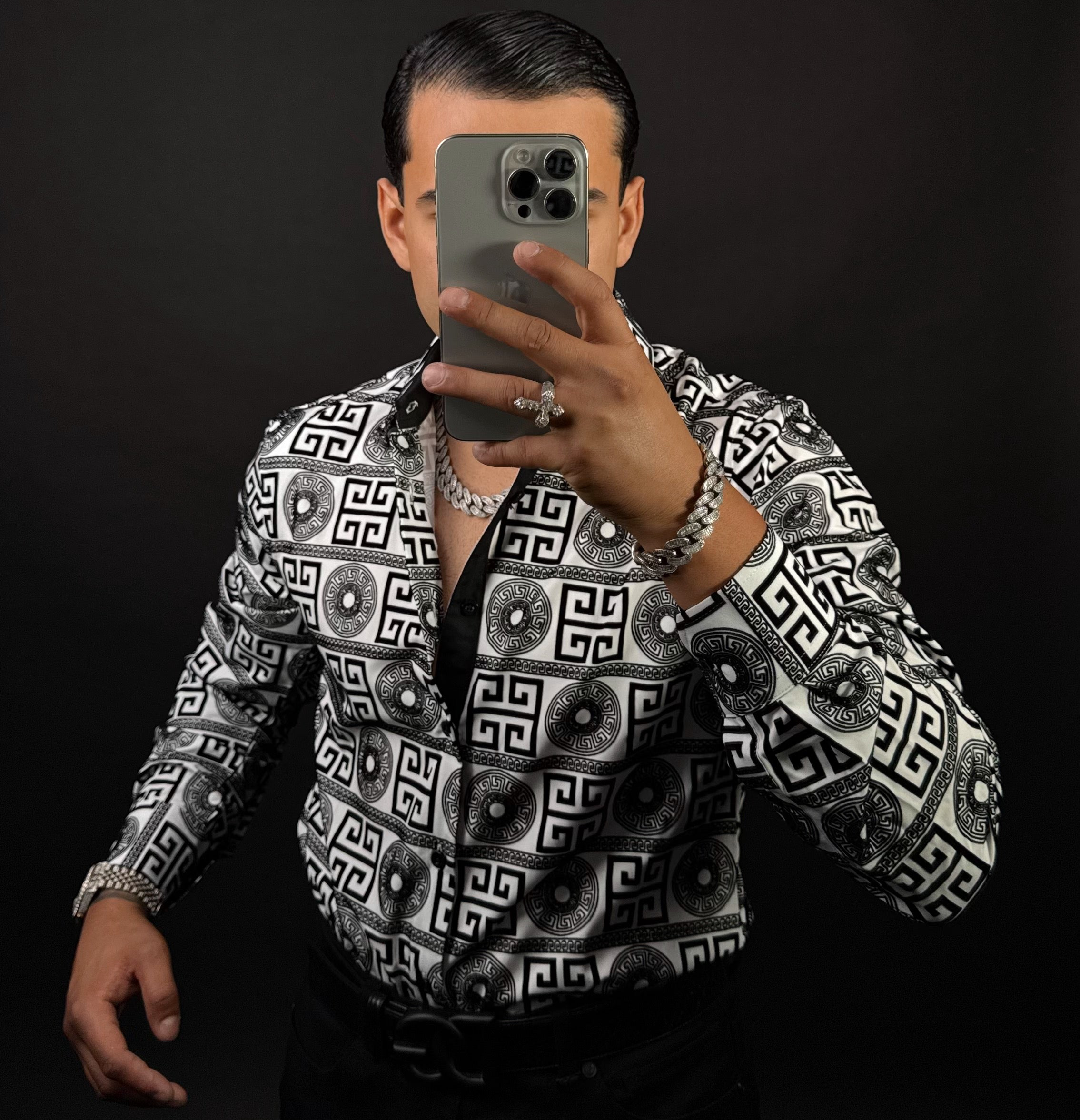 Maza Shirt Long Sleeve White