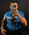 Baldo Shirt Short Sleeve Blue