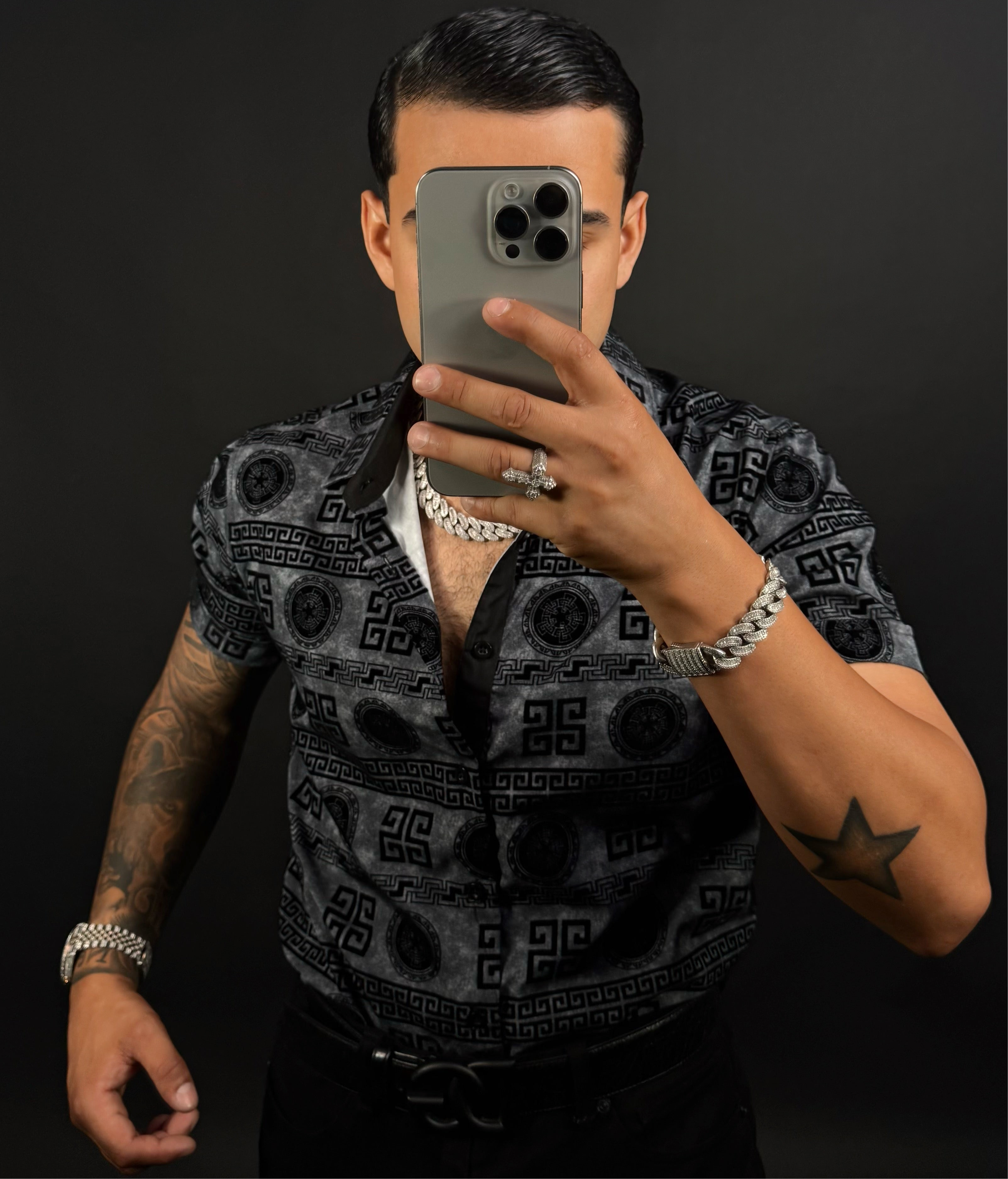 Efrain Shirt Short Sleeve Black
