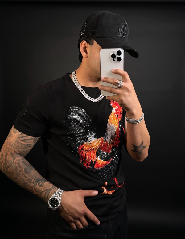 Gallo Giro Rhinestone tee/Black