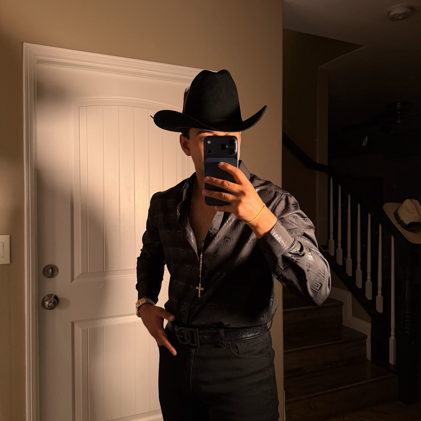 Distressed Shirt Black