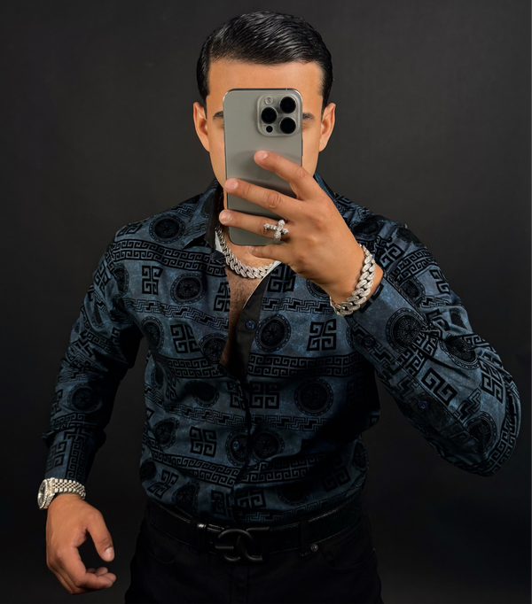 Efrain Shirt Long Sleeve Navy