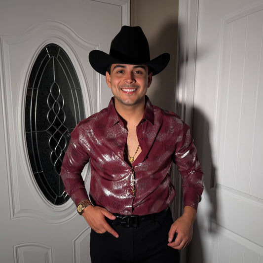 Give platinum Shirt Burgundy