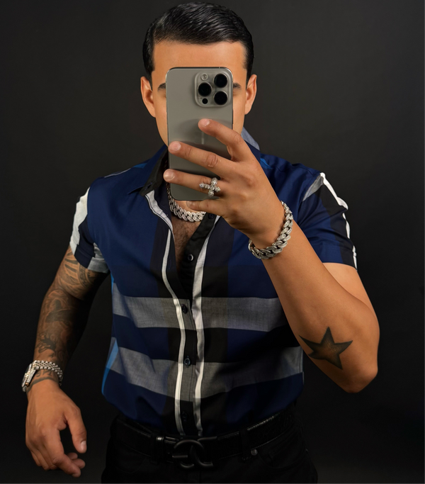 Baldo Shirt Short Sleeve Azul Rey
