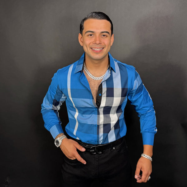 Baldo Shirt Long Sleeve Blue