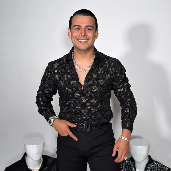 Deonicio Shirt Black/Silver