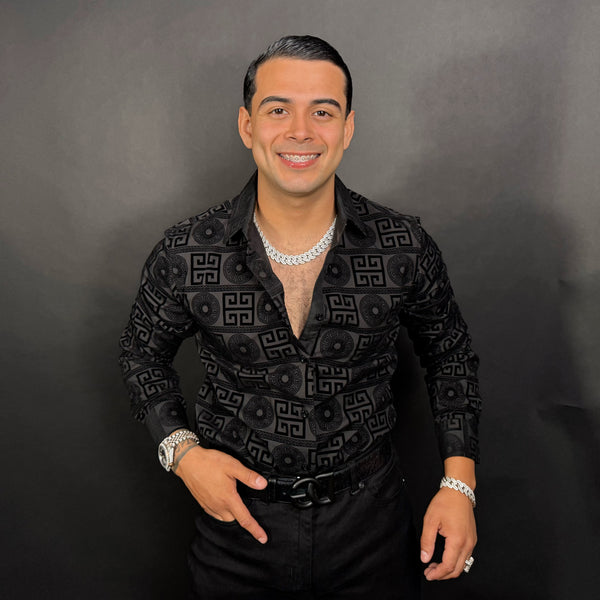 Maza Shirt Long Sleeve Black