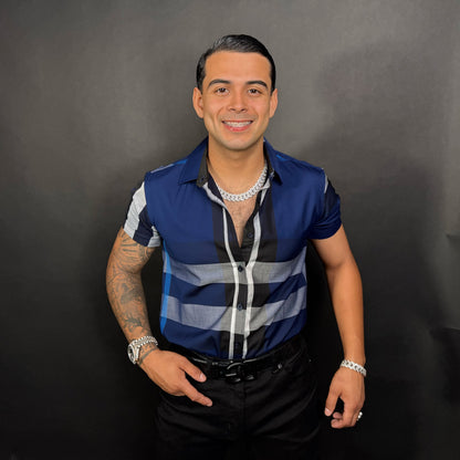 Baldo Shirt Short Sleeve Azul Rey
