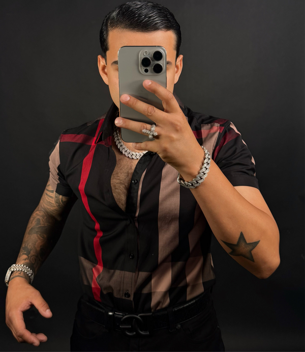 Baldo Short Sleeve Black/Brown