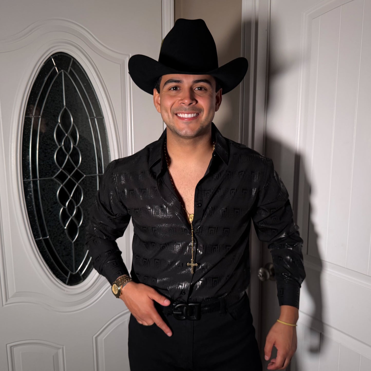 Distressed Shirt Black