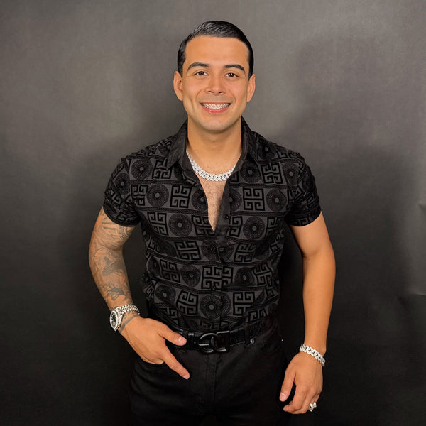 Maza Shirt Short Sleeve Black