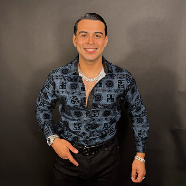 Efrain Shirt Long Sleeve Navy