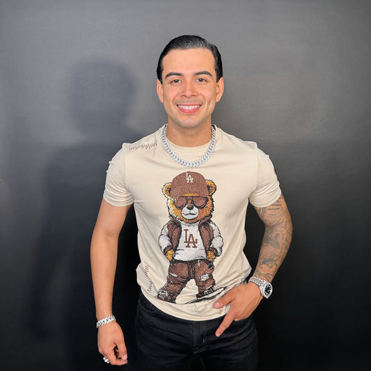Fresh Bear Rhinestone tee