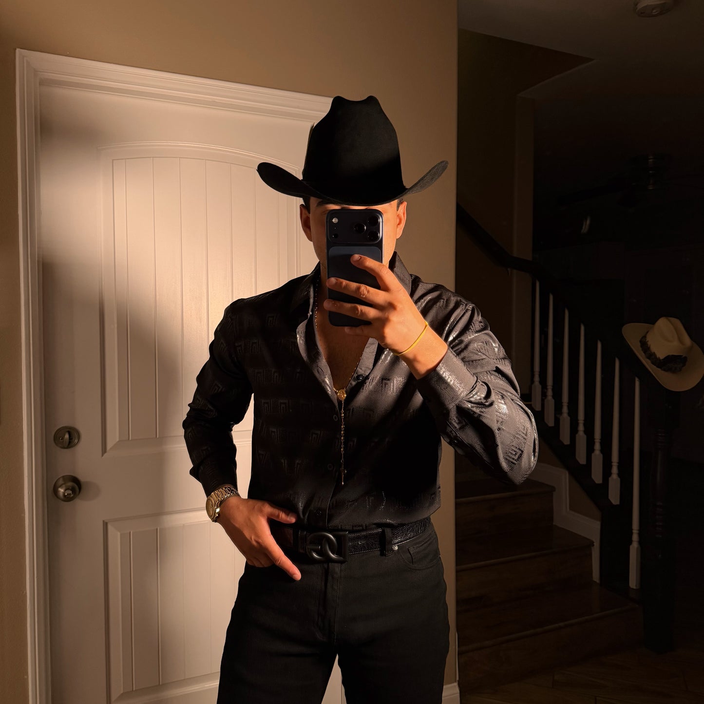 Distressed Shirt Black