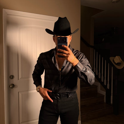 Distressed Shirt Black