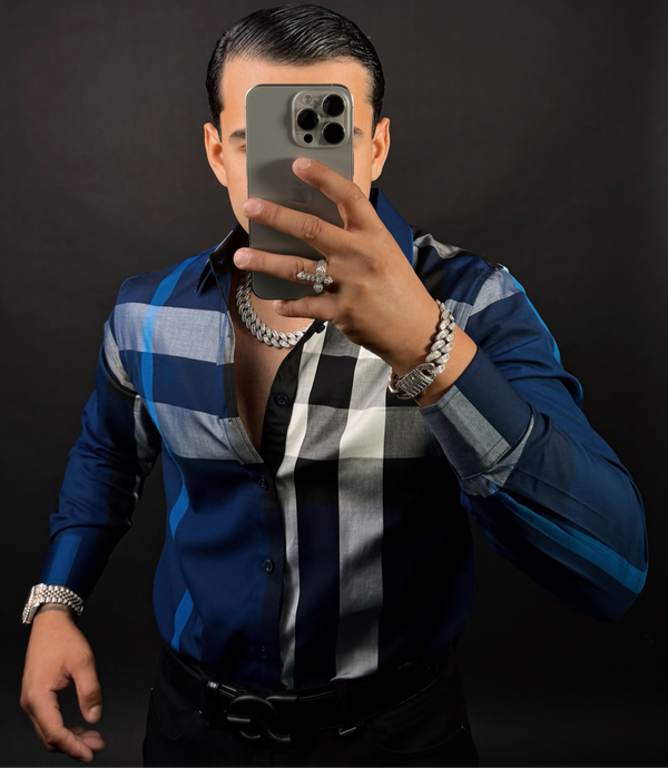 Baldo Shirt Long Sleeve Azul Rey