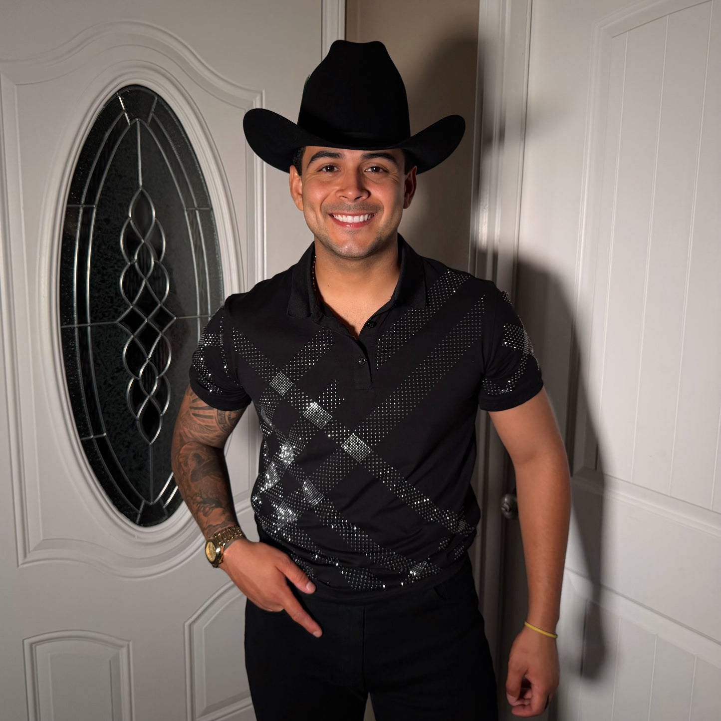 Genardo Rhinestone Polo