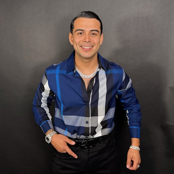 Baldo Shirt Long Sleeve Azul Rey
