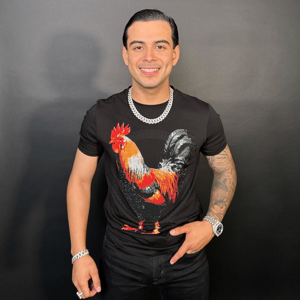 Gallo Giro Rhinestone tee/Black