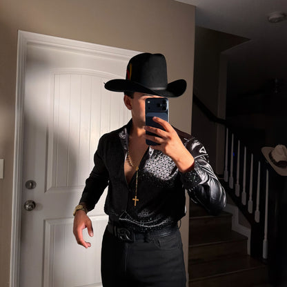 Elegante Rhinestone Shirt