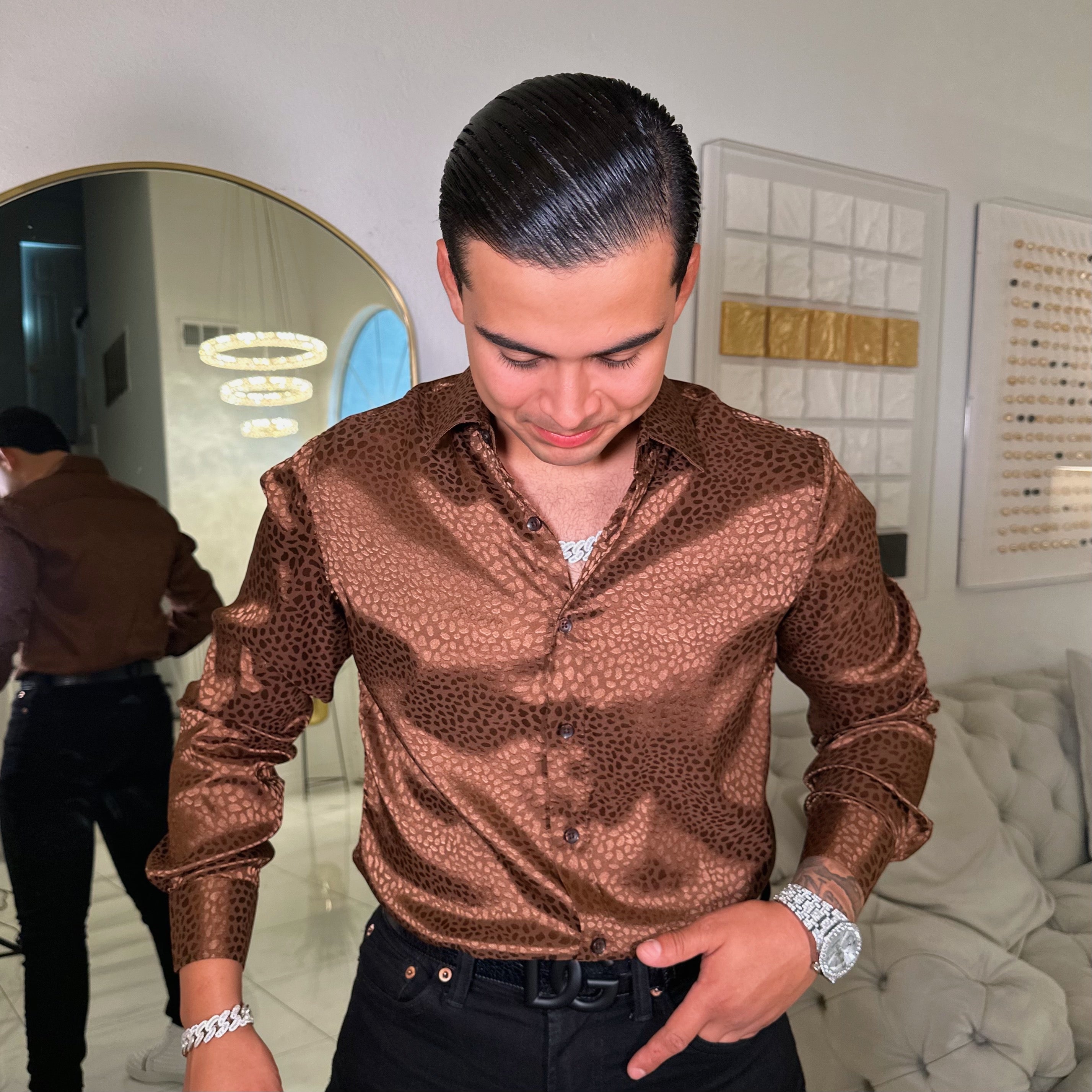 Leonardo shirt/brown