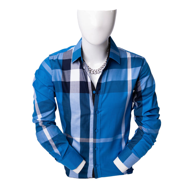 Baldo Shirt Long Sleeve/Blue