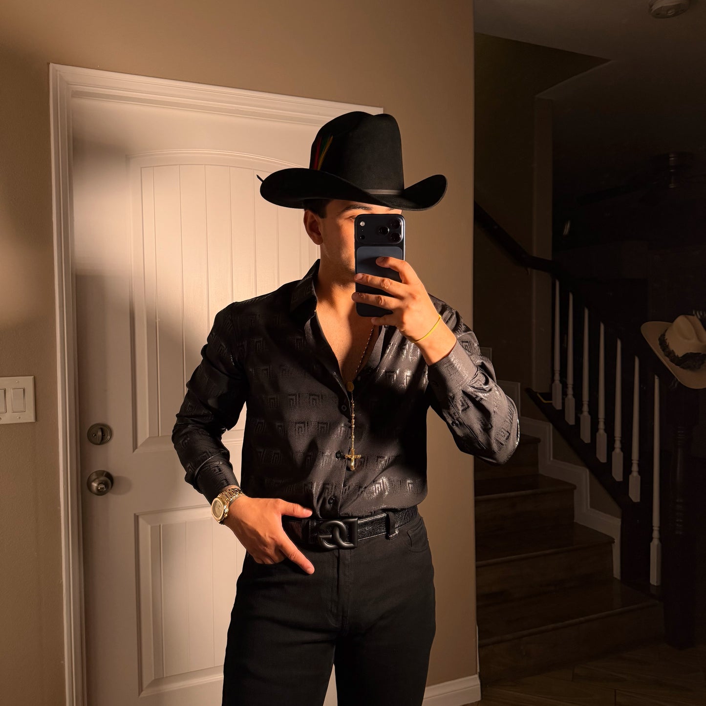Distressed Shirt Black