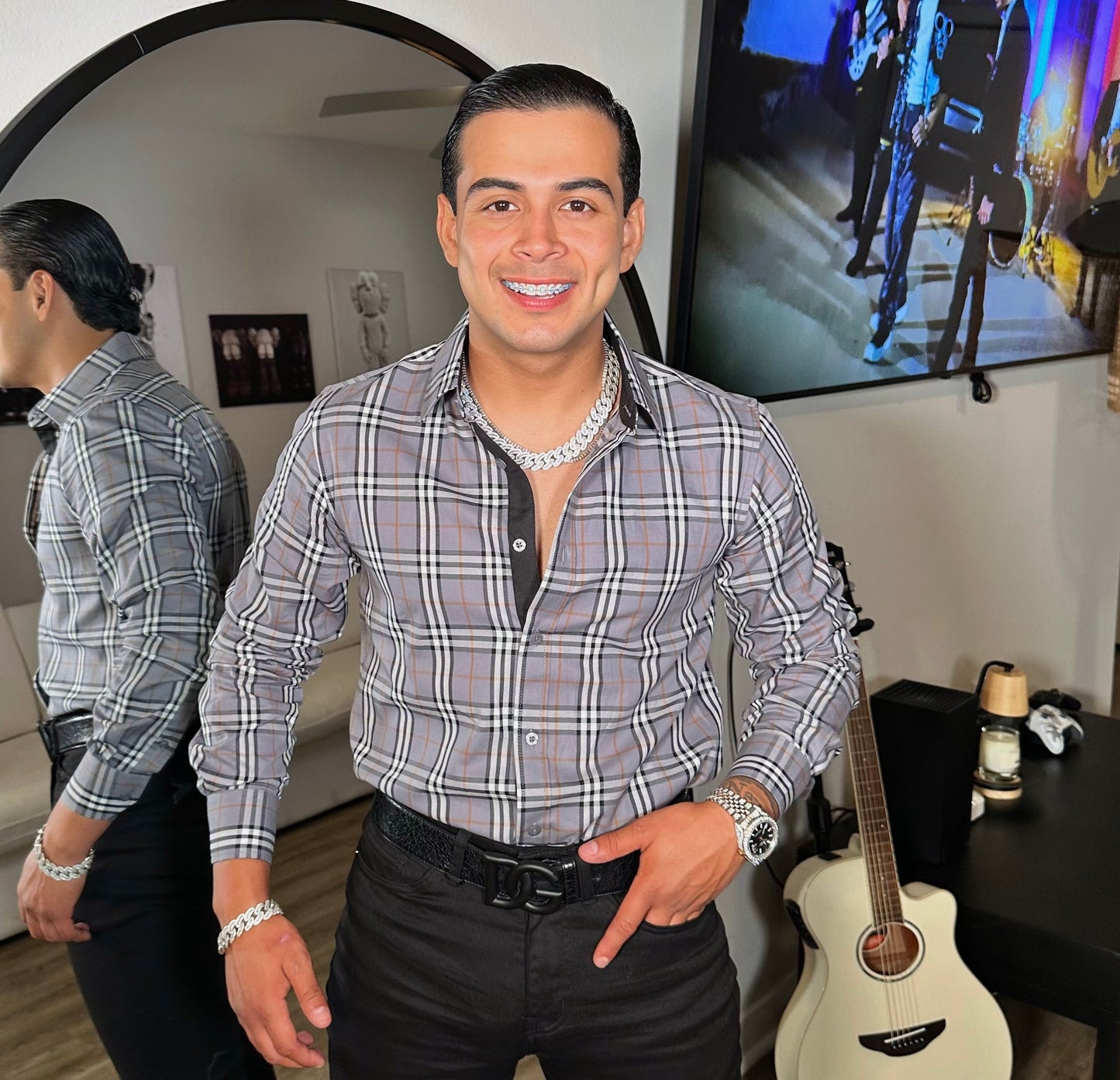 Chema Shirt Long Sleeve/Gray