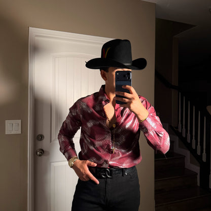 Give platinum Shirt Burgundy
