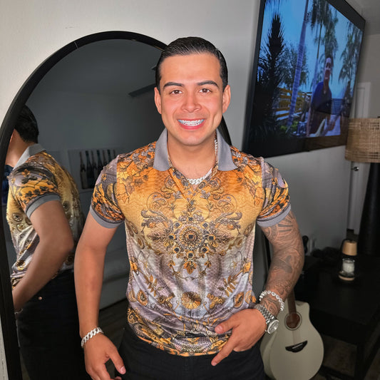 Fercho Rhinestone Polo