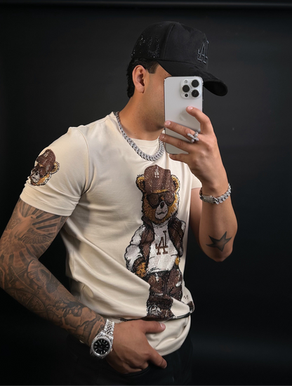 Fresh Bear Rhinestone tee