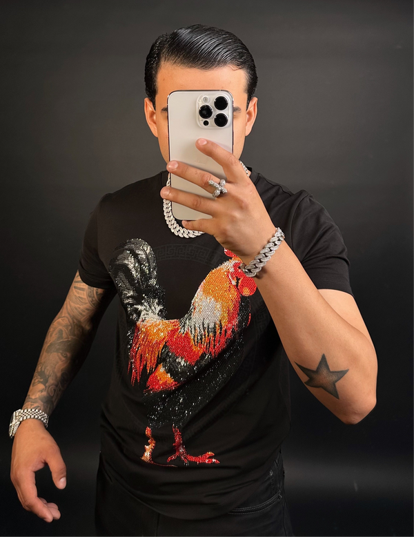 Gallo Giro Rhinestone tee/Black