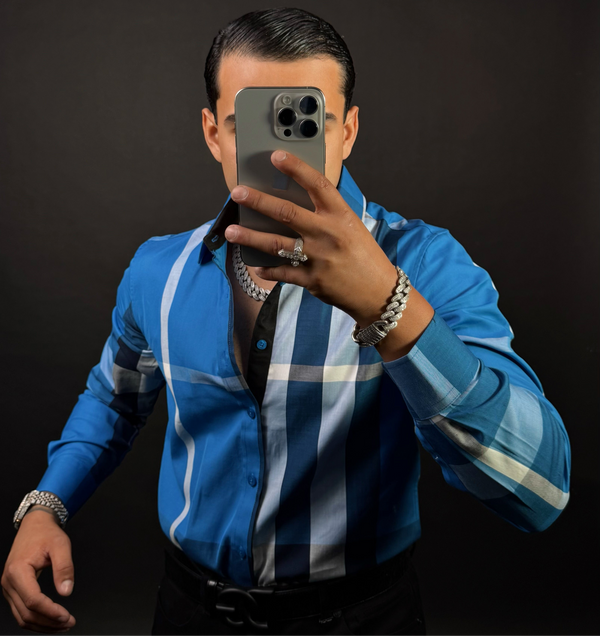 Baldo Shirt Long Sleeve Blue