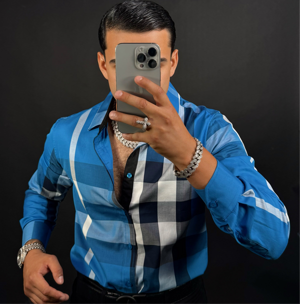 Baldo Shirt Long Sleeve Blue