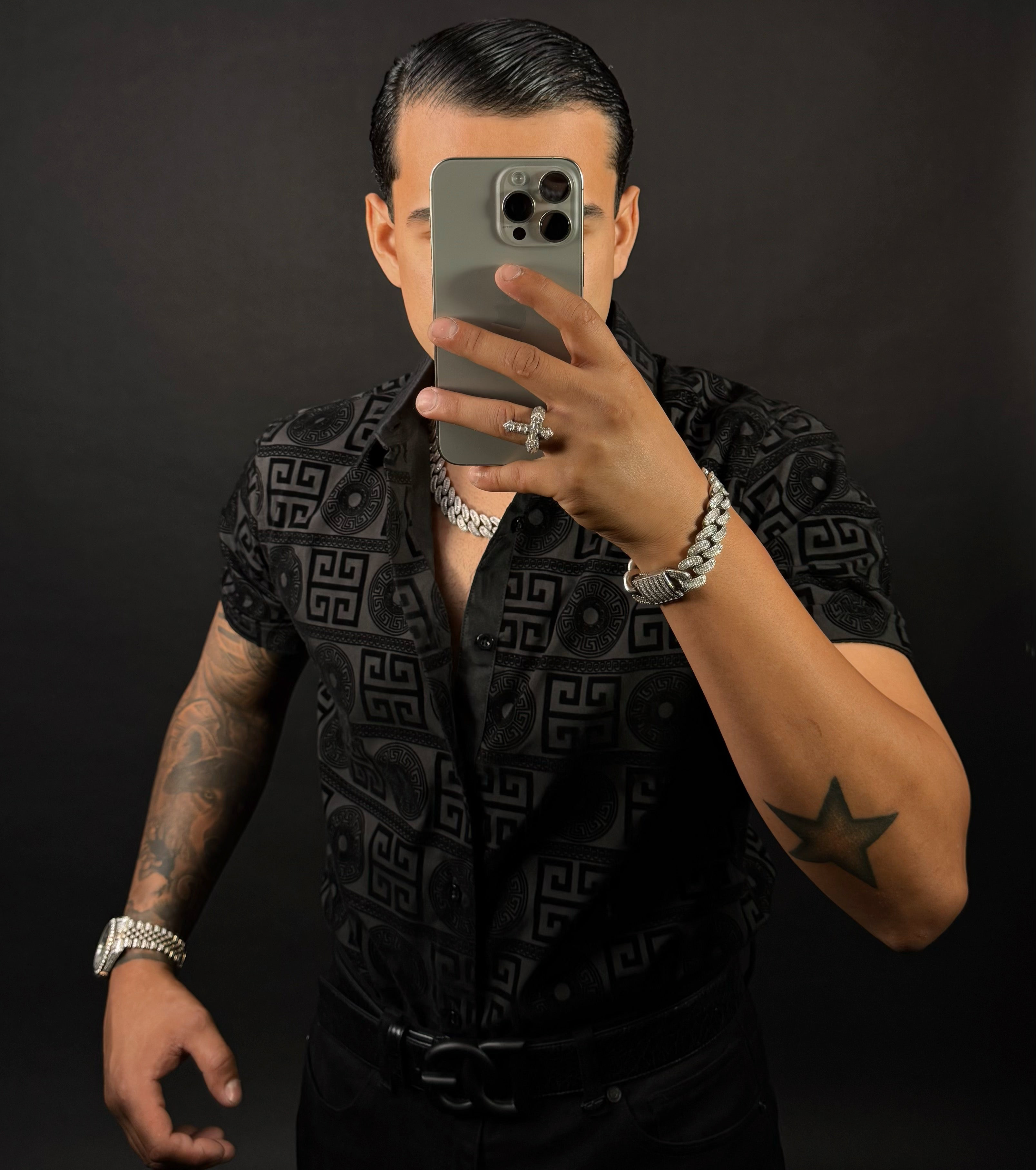 Maza Shirt Short Sleeve Black