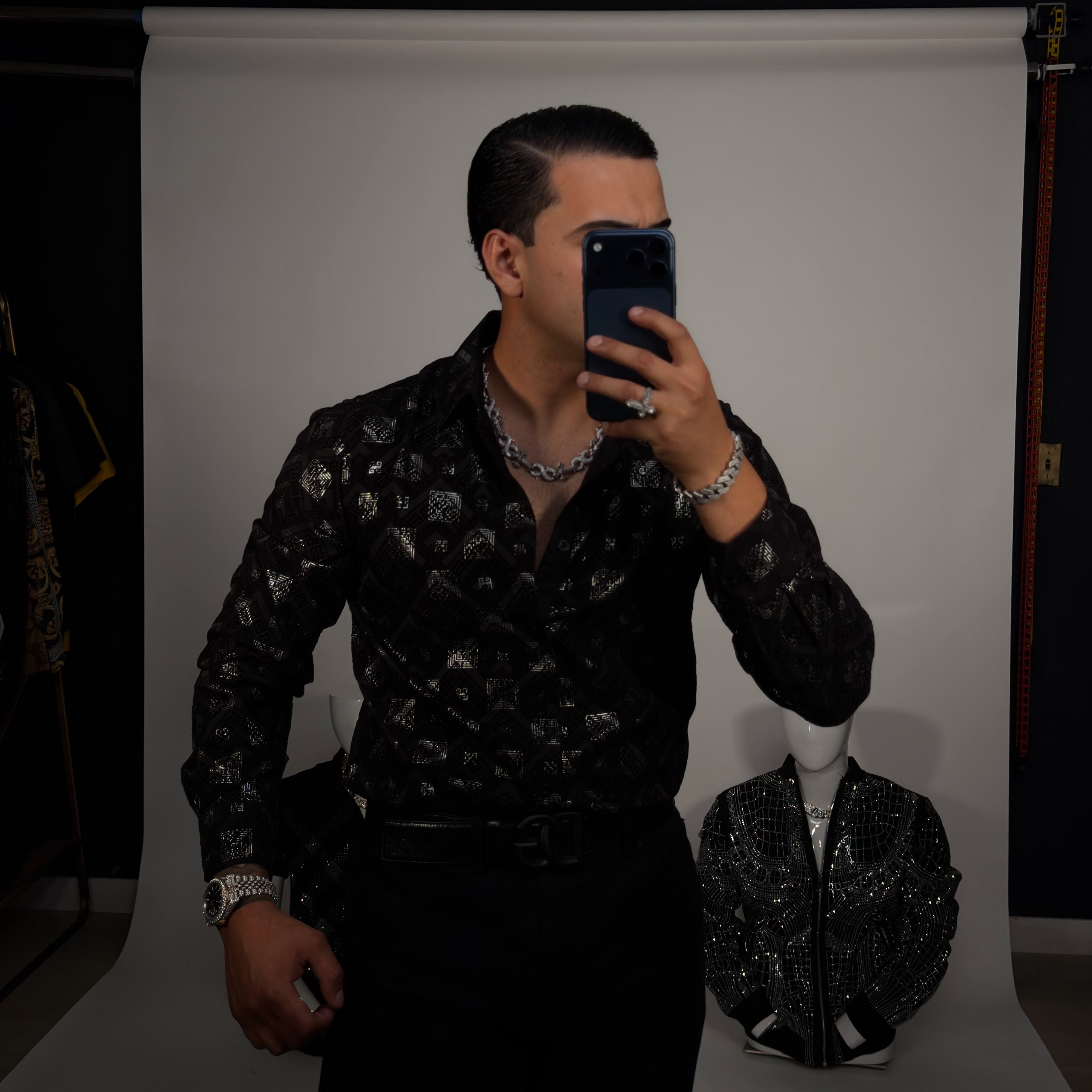 Deonicio Shirt Black/Silver