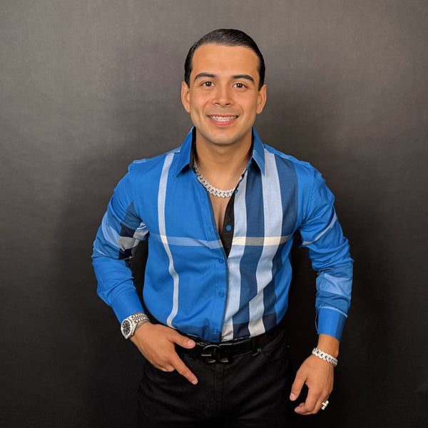 Baldo Shirt Long Sleeve Blue