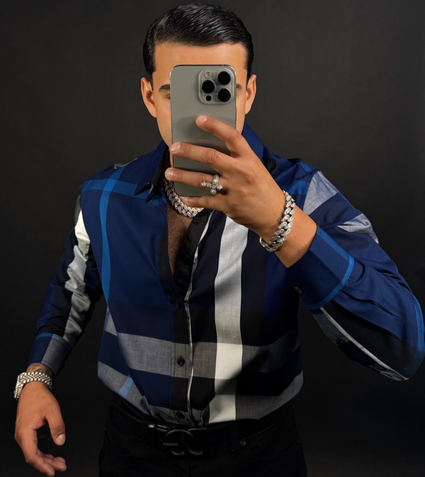 Baldo Shirt Long Sleeve Azul Rey