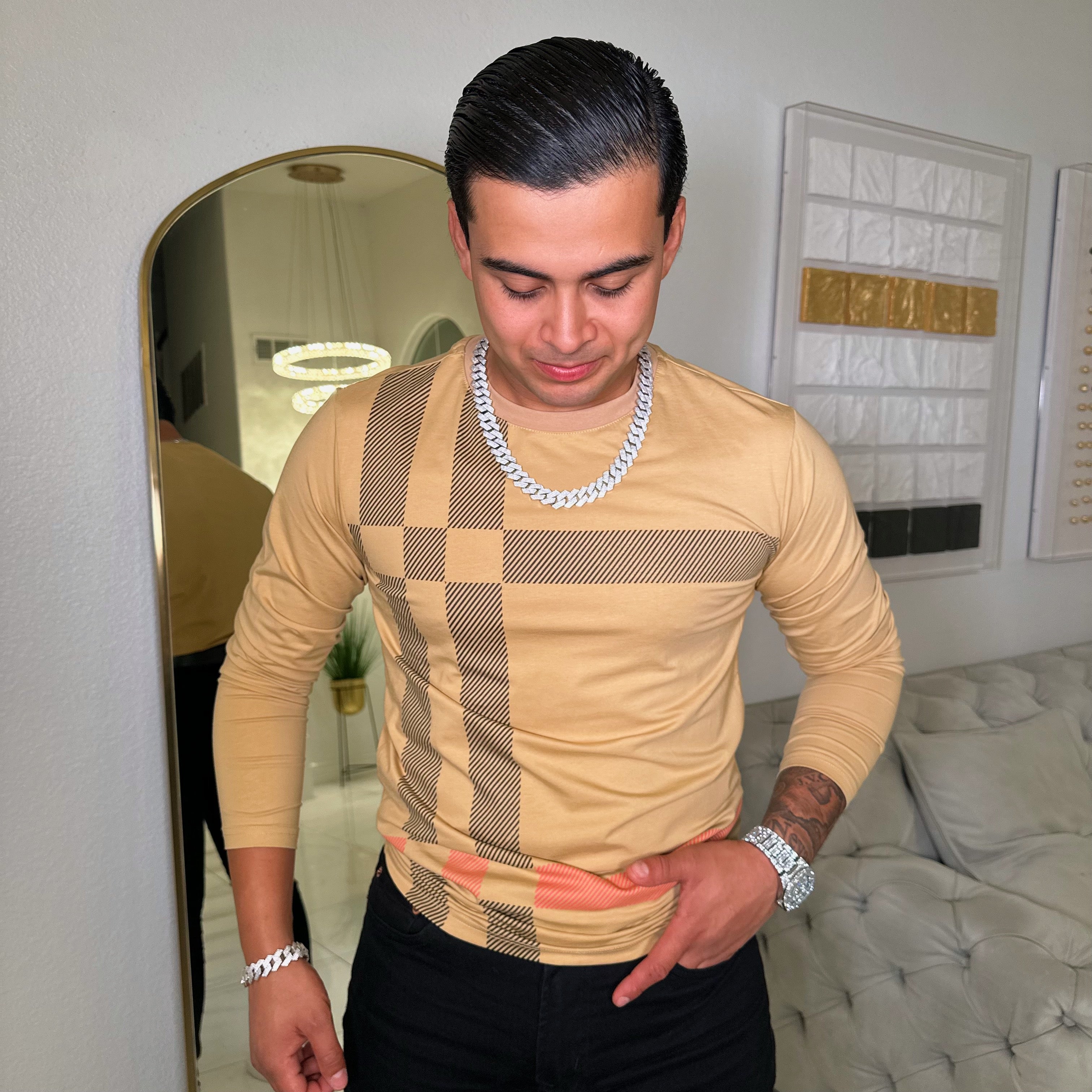 Joaquín tee long sleeve/ beige